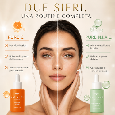 Kit Pelle Luminosa e Uniforme con Niacinamide e Vitamina C – Pure Skin Balance