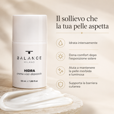 Crema Viso Doposole Lenitiva e Idratante – Hidra